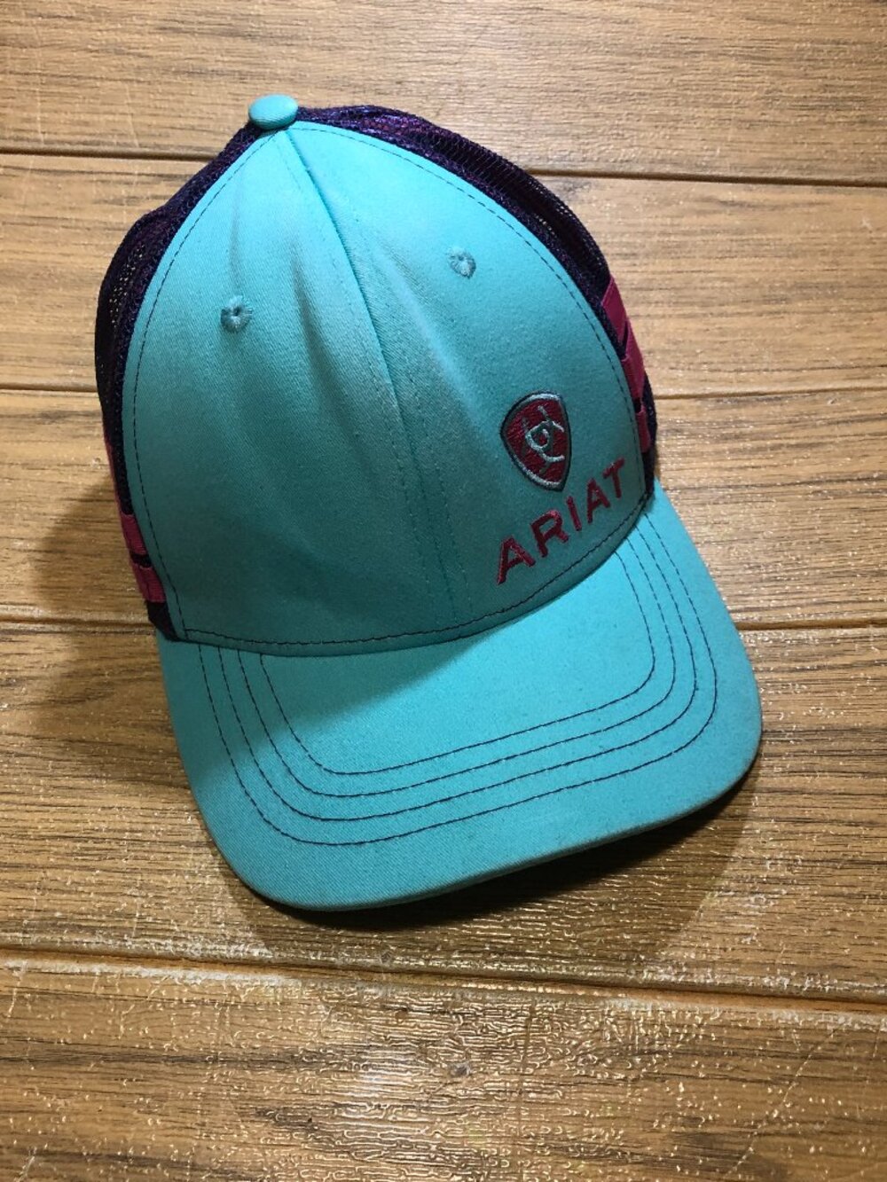 Ariat green teal mesh back Adult cap, adjustable strap